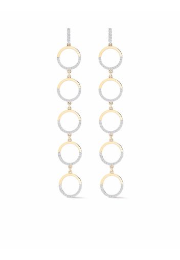 Mateo 14kt yellow gold FiveTier Halfmoon diamond earring