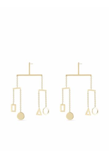 Mateo 14kt yellow gold kinetic object mobile single earring