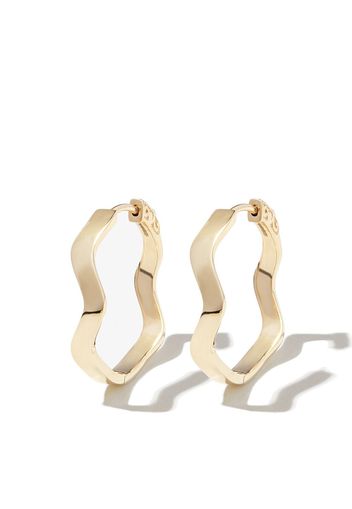 MATEO 14kt yellow gold curve hoop earrings