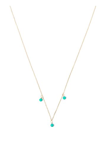 Mateo 14kt yellow gold turquoise necklace