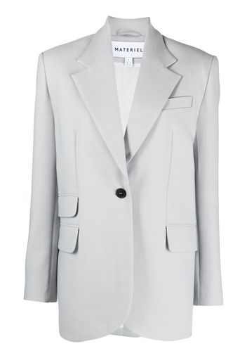 Materiel notch-lapel single-breasted blazer - Grau