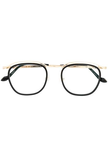 Matsuda 'Matsuda' Brille mit rundem Gestell - Schwarz