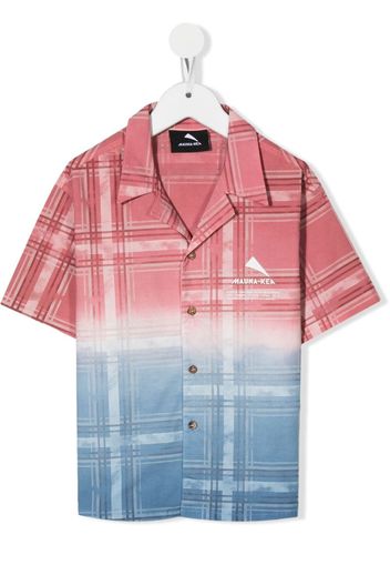 Mauna Kea tie-dye check print shirt - Rosa