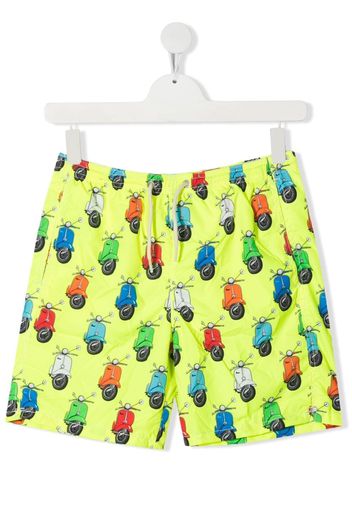 MC2 Saint Barth Kids TEEN Badeshorts mit grafischem Print - Gelb