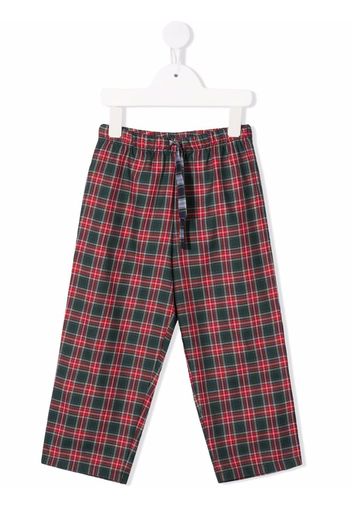 MC2 Saint Barth Kids tartan-check print trousers - Rot