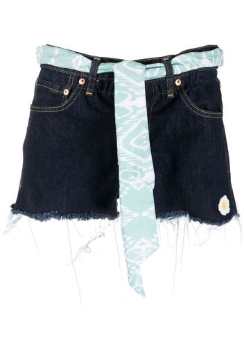 MC2 Saint Barth Arizona belted denim shorts - Blau