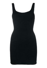 MC2 Saint Barth sleeveless fine-ribbed mini dress - Schwarz