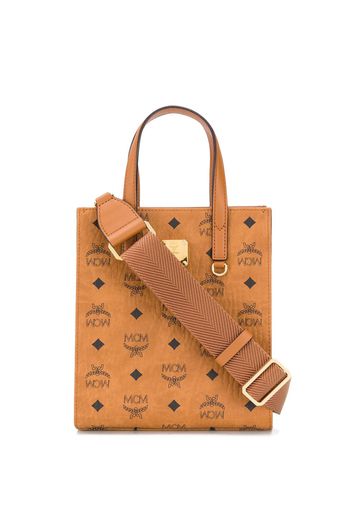 MCM Handtasche mit Monogramm - Braun