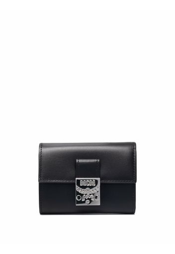 MCM buckle-fastening leather purse - Schwarz