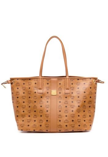 MCM Liz Shopper mit Logo-Print - Braun