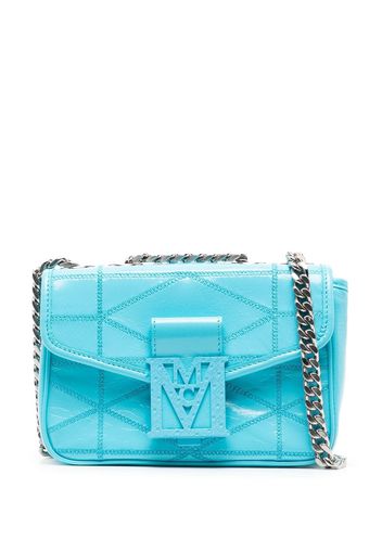 MCM Mini Travia Schultertasche - Blau