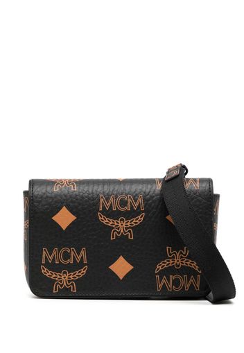 MCM Aren Visetos monogram mini bag - Schwarz