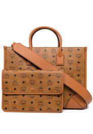 MCM monogram-print shopper tote - Braun