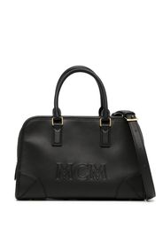 MCM Mittelgroße Aren Boston Tasche - Schwarz