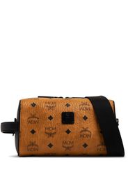 MCM Ottomar logo-print clutch bag - Braun