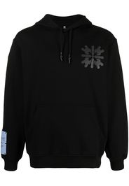 MCQ Hoodie mit abstraktem Print - Schwarz