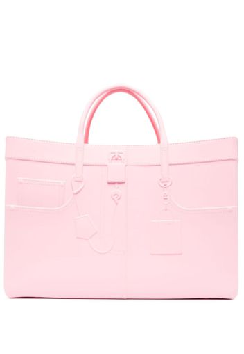 Medea open-top rectangular tote bag - Rosa