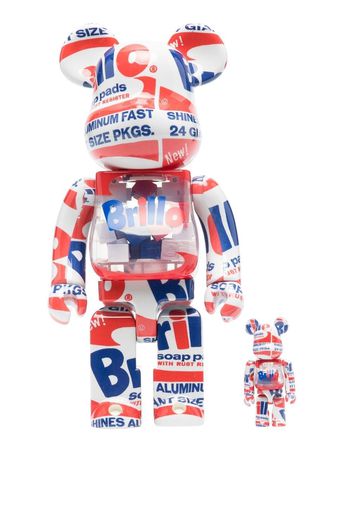 Medicom Toy Bearbrick Andy Warhol Brillo collectible statue - Blau