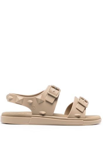 Melissa x Undercover spike-stud flat sandals - Nude