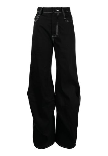 Melitta Baumeister high-waisted wide-leg jeans - Schwarz