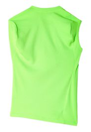 Melitta Baumeister fine-ribbed asymmetric-hem top - Grün