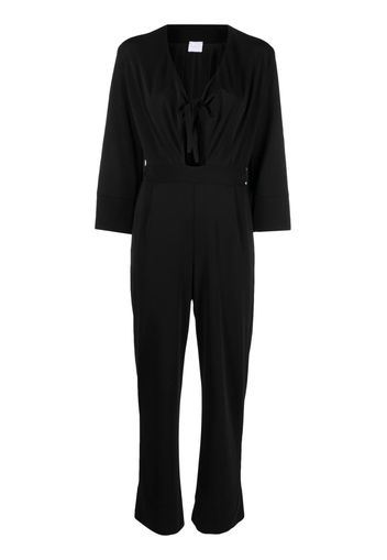 Merci knot-detail V-neck jumpsuit - Schwarz