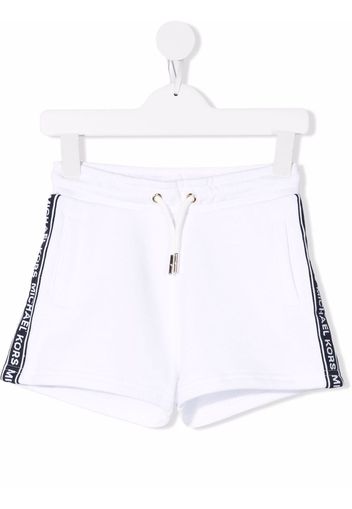 Michael Kors Kids logo stripe shorts - Weiß