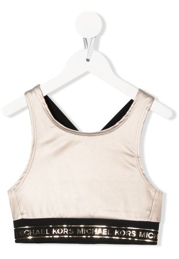 Michael Kors Kids gold-tone logo undershirt