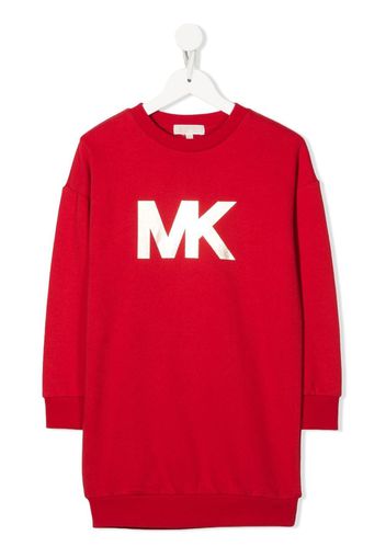 Michael Kors Kids logo-print sweatshirt dress - Rot