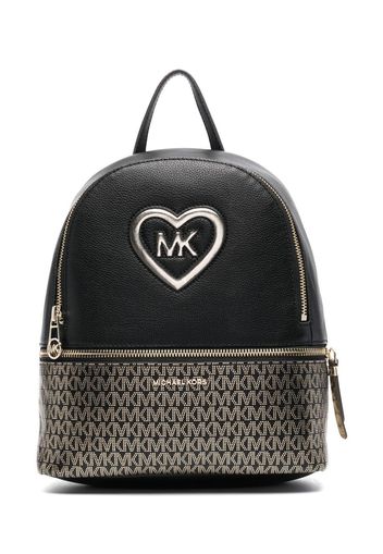 Michael Kors Kids Rucksack mit Monogrammmuster - Schwarz