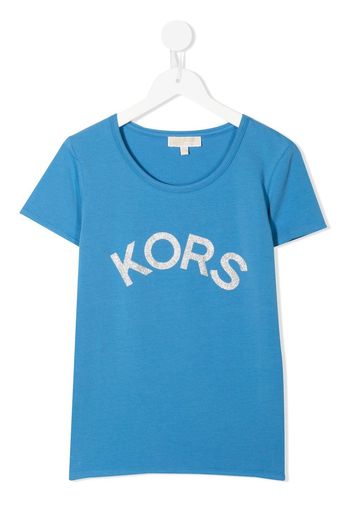 Michael Kors Kids logo-print T-shirt - Blau