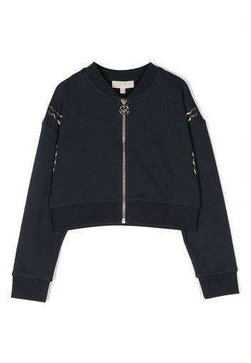 Michael Kors Kids Bomberjacke mit Ketten-Print - Blau