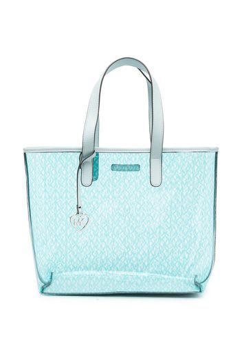 Michael Kors Kids monogram-print tote bag - Blau