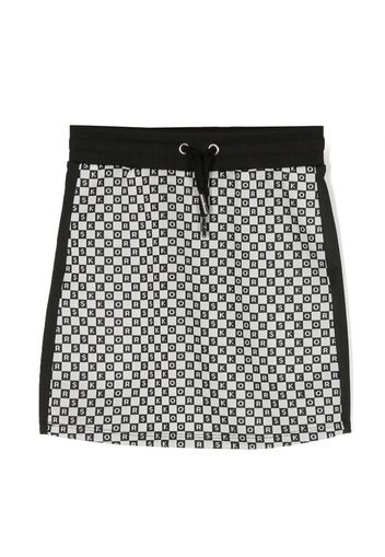 Michael Kors Kids logo-print track skirt - Schwarz