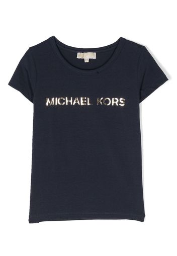 Michael Kors Kids logo-print short-sleeve T-shirt - Blau