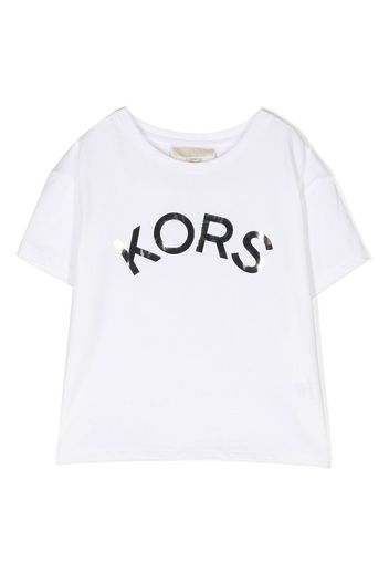 Michael Kors Kids logo-print short-sleeve T-shirt - Weiß