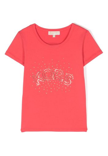 Michael Kors Kids T-Shirt mit verziertem Logo - Rosa