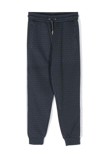 Michael Kors Kids Jogginghose mit Logo-Streifen - Blau