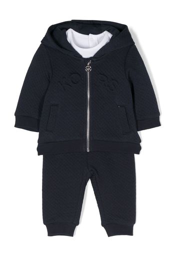 Michael Kors Kids Jogginganzug mit Logo-Prägung - Blau