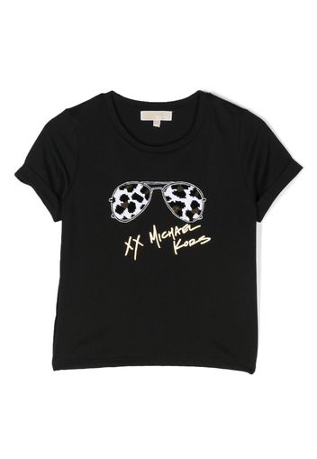 Michael Kors Kids T-Shirt mit Autogramm-Print - Schwarz