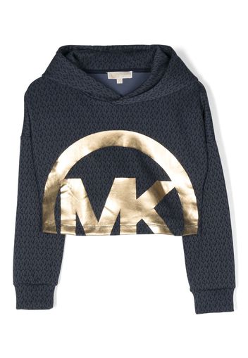 Michael Kors Kids Hoodie mit Logo-Print - Blau