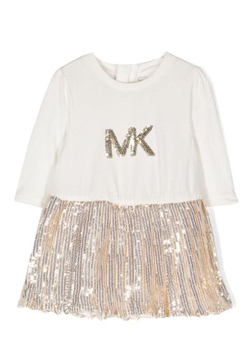 Michael Kors Kids Kleid mit Pailletten - Gold