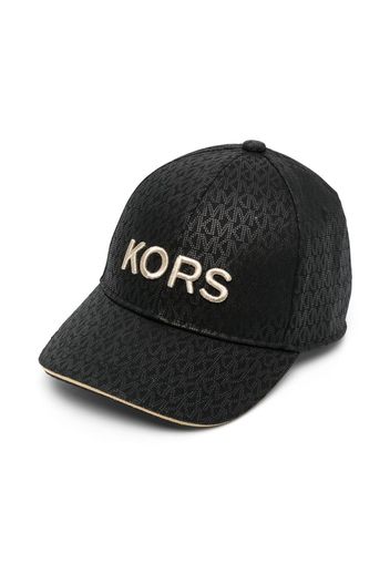 Michael Kors Kids Baseballkappe mit Logo-Stickerei - Schwarz