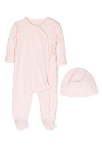 Michael Kors Kids Set aus Pyjama und Mütze - Rosa