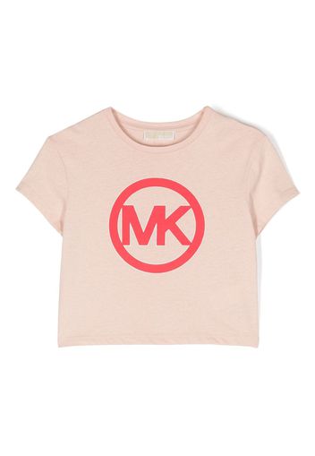 Michael Kors Kids T-Shirt mit Logo-Print - Rosa