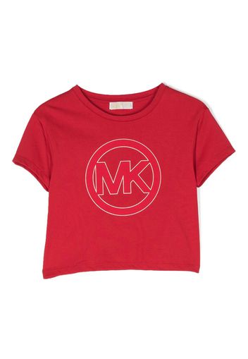 Michael Kors Kids T-Shirt mit Logo-Print - Rot