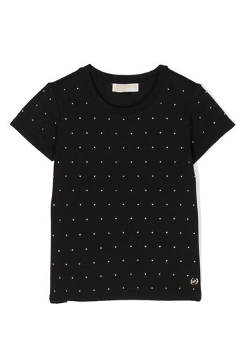 Michael Kors Kids T-Shirt mit Nieten - Schwarz