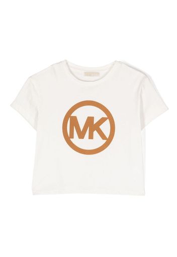 Michael Kors Kids T-Shirt mit Logo-Print - Weiß