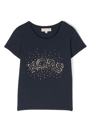 Michael Kors Kids T-Shirt mit verziertem Logo - Blau