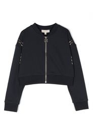 Michael Kors Kids Bomberjacke mit Ketten-Print - Blau